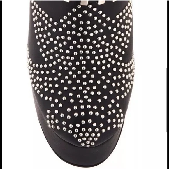 Jeffrey Campbell Hell Yes Black Studded Boots - Picture 4 of 7